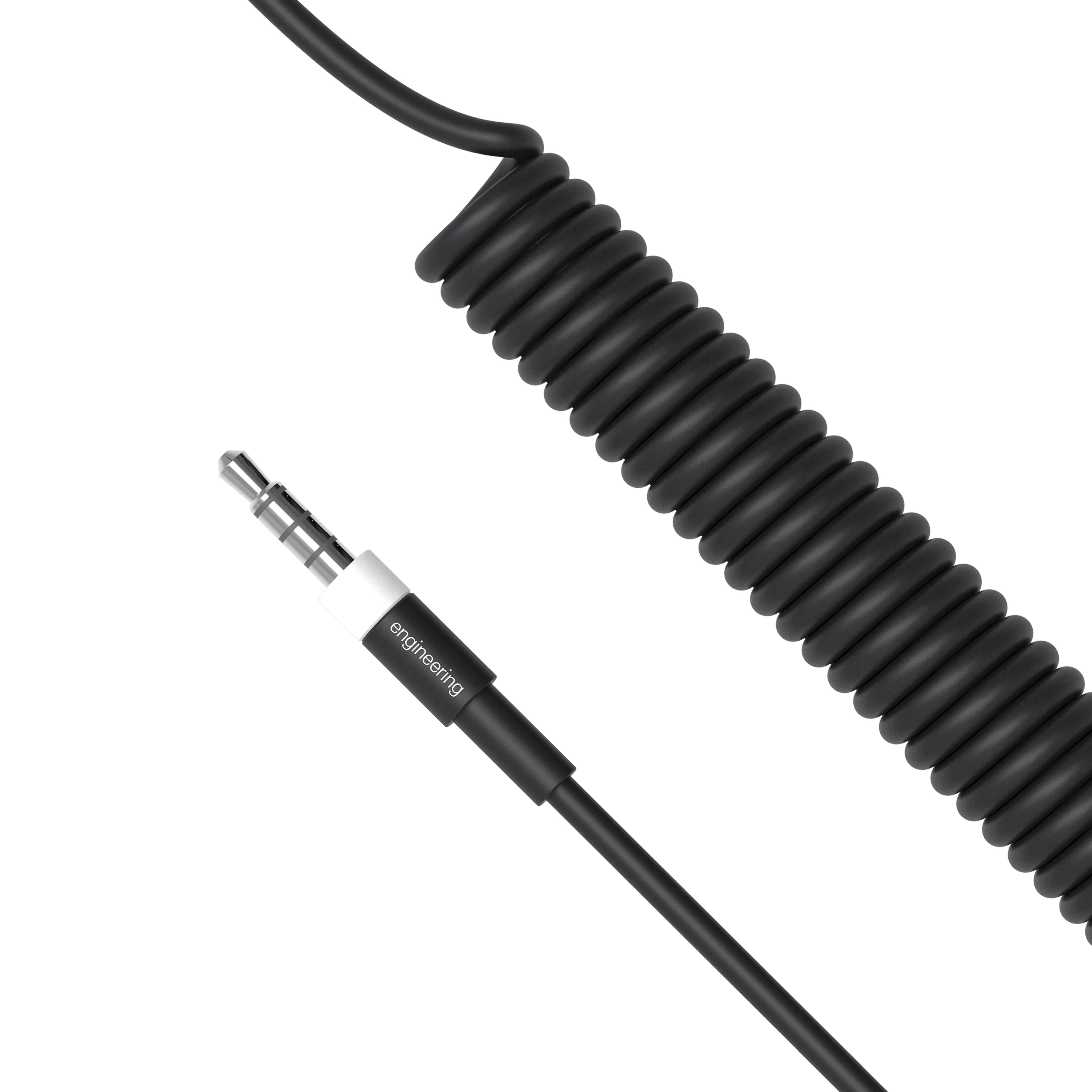 slim 4-pole audio cable curly - teenage engineering